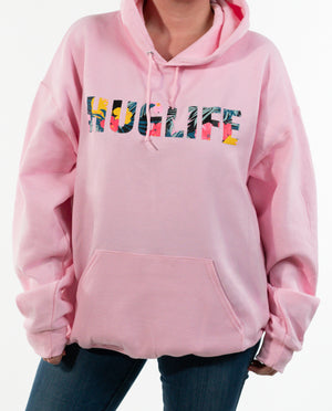 The Terry / Pink Hoodie / Tropical Huglife