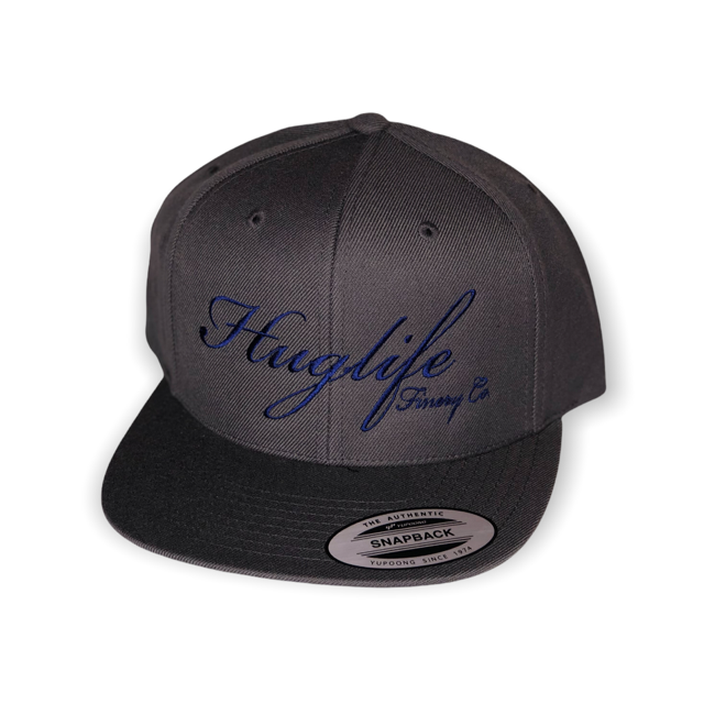 Charcoal Snapback / Classic Huglife in Navy Blue